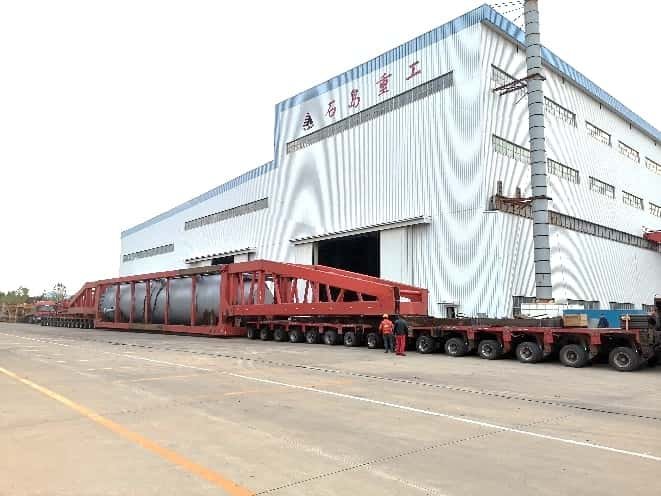 Large hydrocracking reactor prepared for refinery project delivery