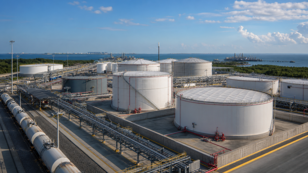 Biofuel and liquid fuel terminal storage tanks for EPC projects